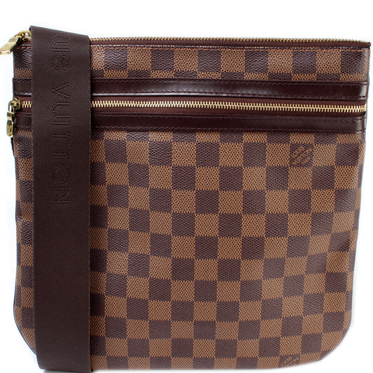 Louis Vuitton Pochette Bosphore Ebene Damier Clutch Bag Ebene 6