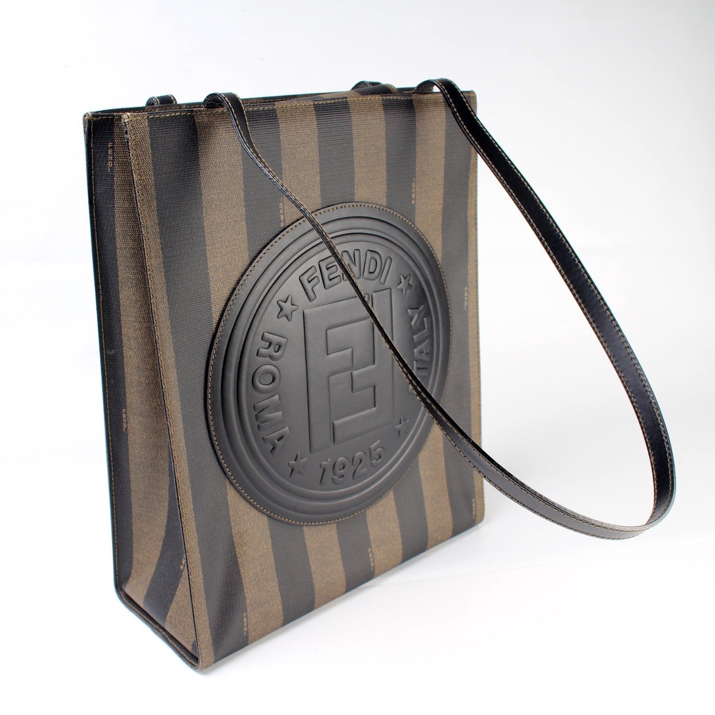 Fendi Pequin Roma Tote Bag