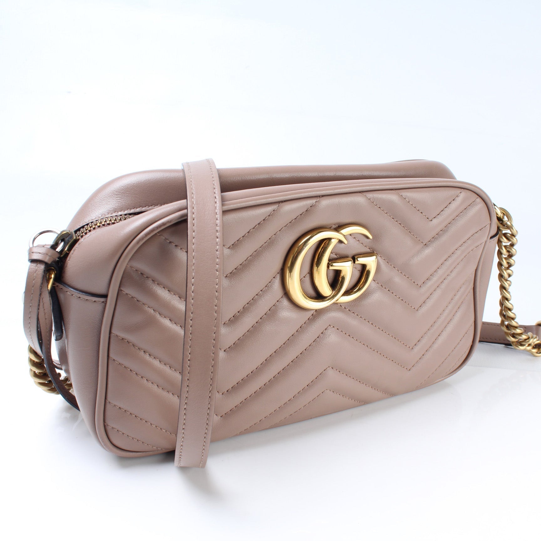 Gucci Marmont Camera Leather Small Crossbody Bag Bag 16