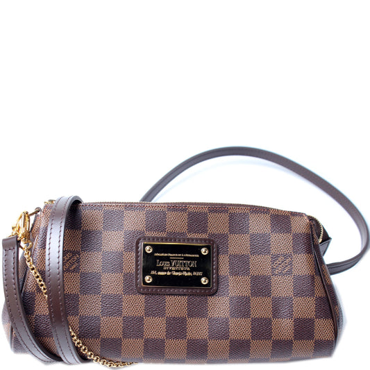 Louis Vuitton Eva Ebene Damier Clutch Bag Ebene 29
