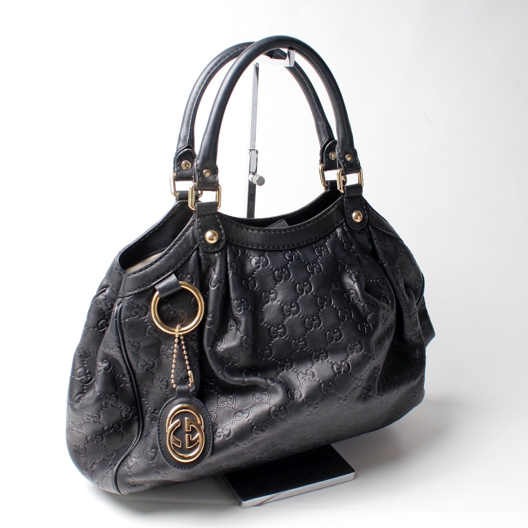 Gucci Sukey GG Leather Medium Travel Bag Medium 9
