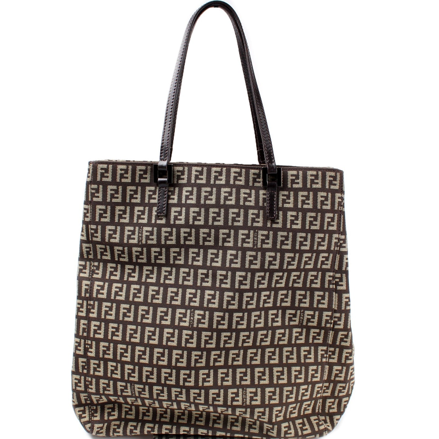 Fendi 8Bh067 Zucchino Vert Shopping Tote Bag