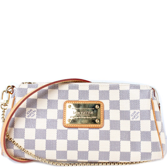 Louis Vuitton Eva Azur Damier Clutch Bag Azur 1