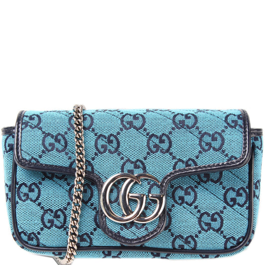 Gucci Marmont Supreme Canvas Mini Flap Travel Bag