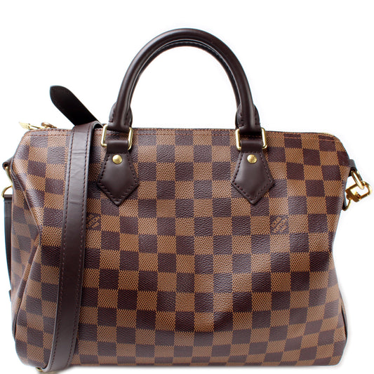 Louis Vuitton Speedy 30 Bandouliere Ebene Damier Handbag Ebene 10