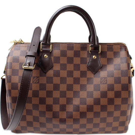Louis Vuitton Speedy 30 Bandouliere Ebene Damier Handbag Ebene 9