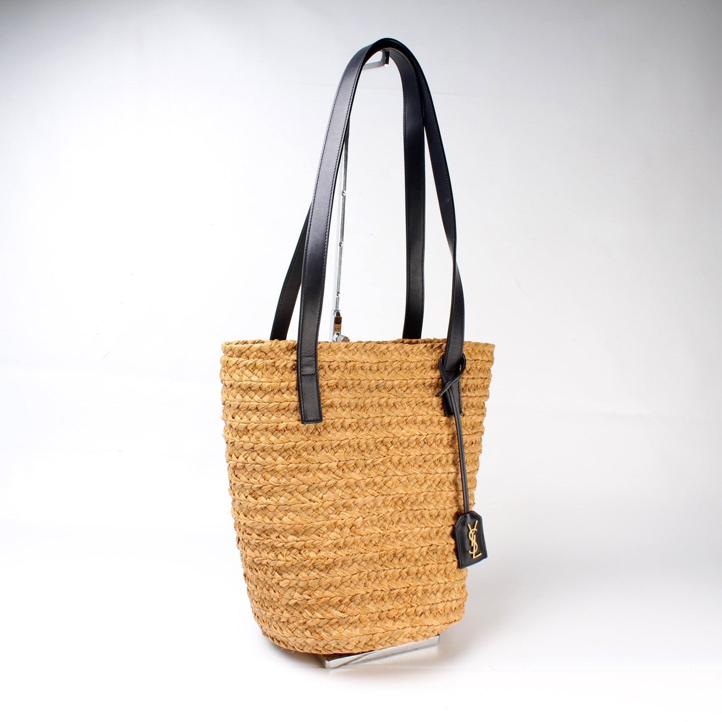YSL Saint Laurent Saint Laurent Panier Tote Bag Raffia Small