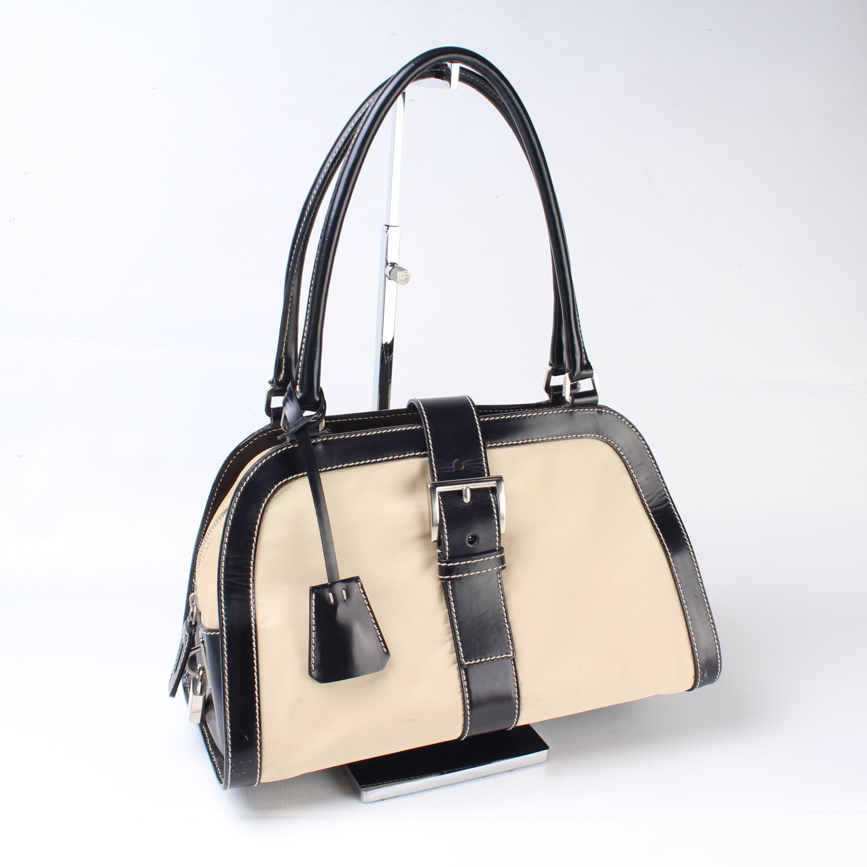 Prada Top Handle Shoulder Bag Nylon
