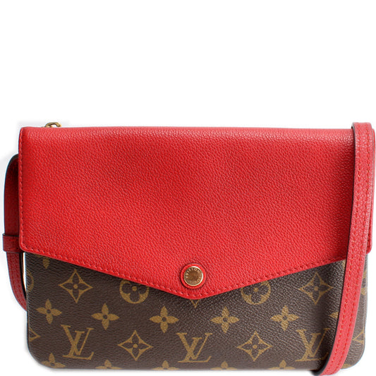 Louis Vuitton Pochette Twice Monogram Clutch Bag Monogram 1