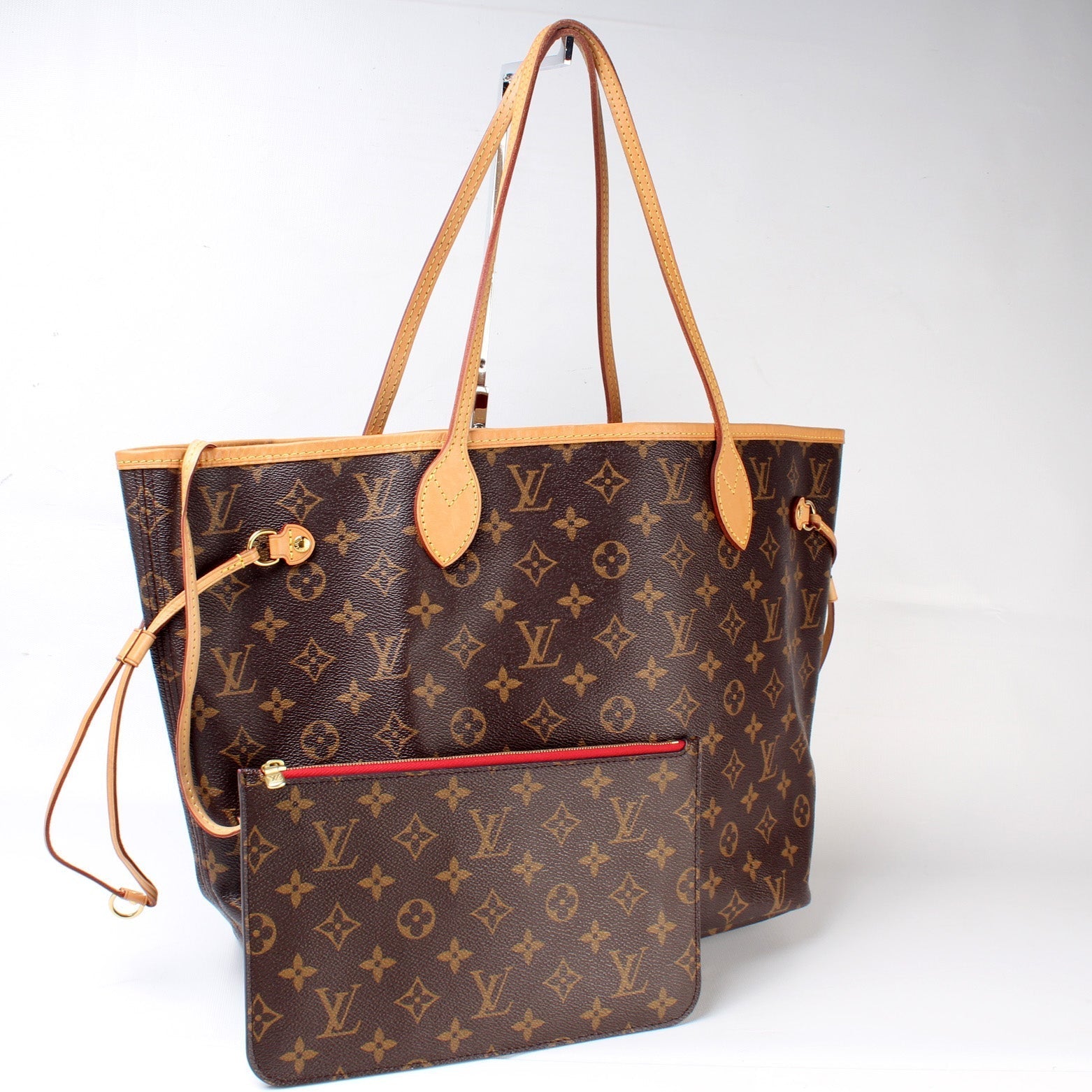 Louis Vuitton Neverfull w MM Monogram Wallet Case Monogram 5