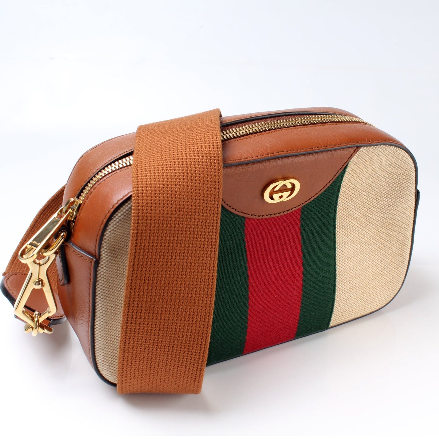 Gucci Web Camera Crossbody Bag