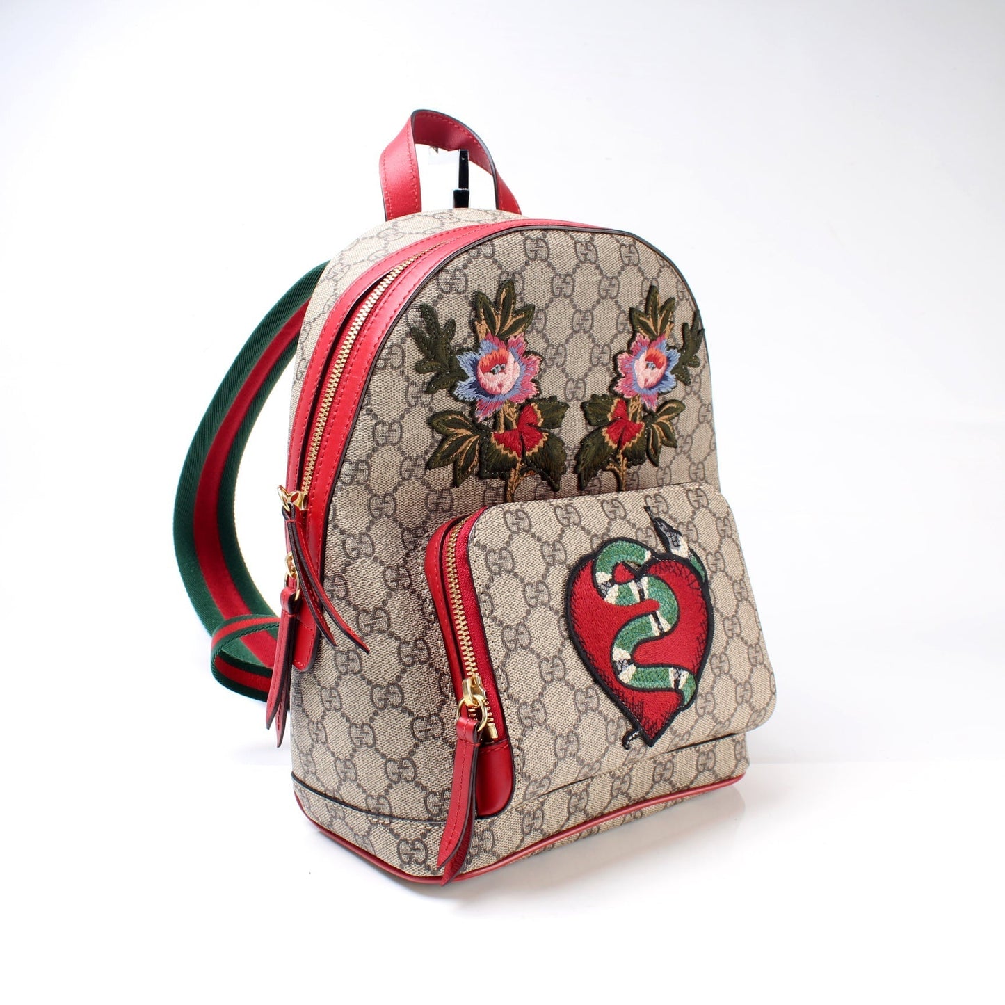 Gucci GG Supreme Embroidered Backpack