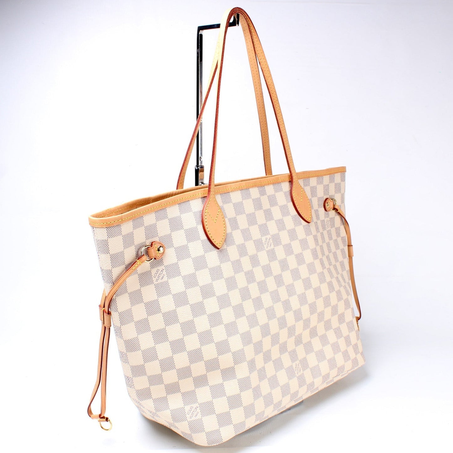 Louis Vuitton Neverfull MM Azur Damier Tote Bag Azur 78