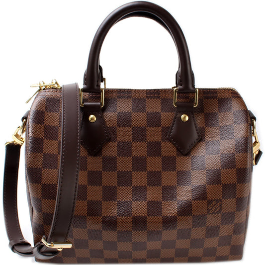 Louis Vuitton Speedy 25 Bandouliere Ebene Damier Handbag Ebene 7