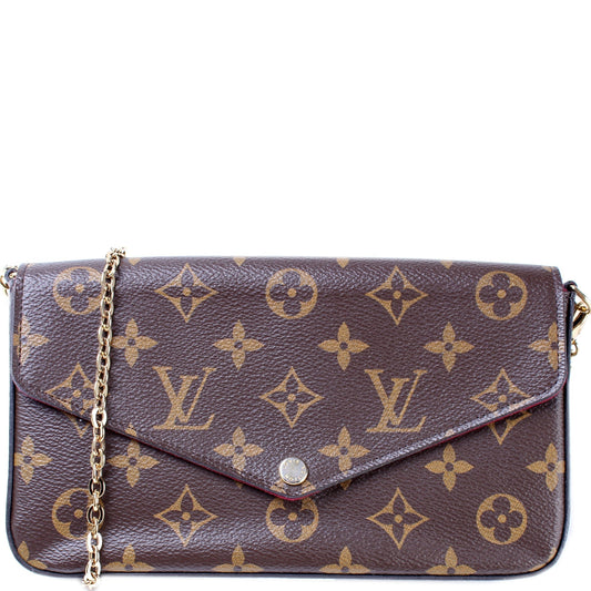 Louis Vuitton Pochette Felice Monogram Clutch Bag