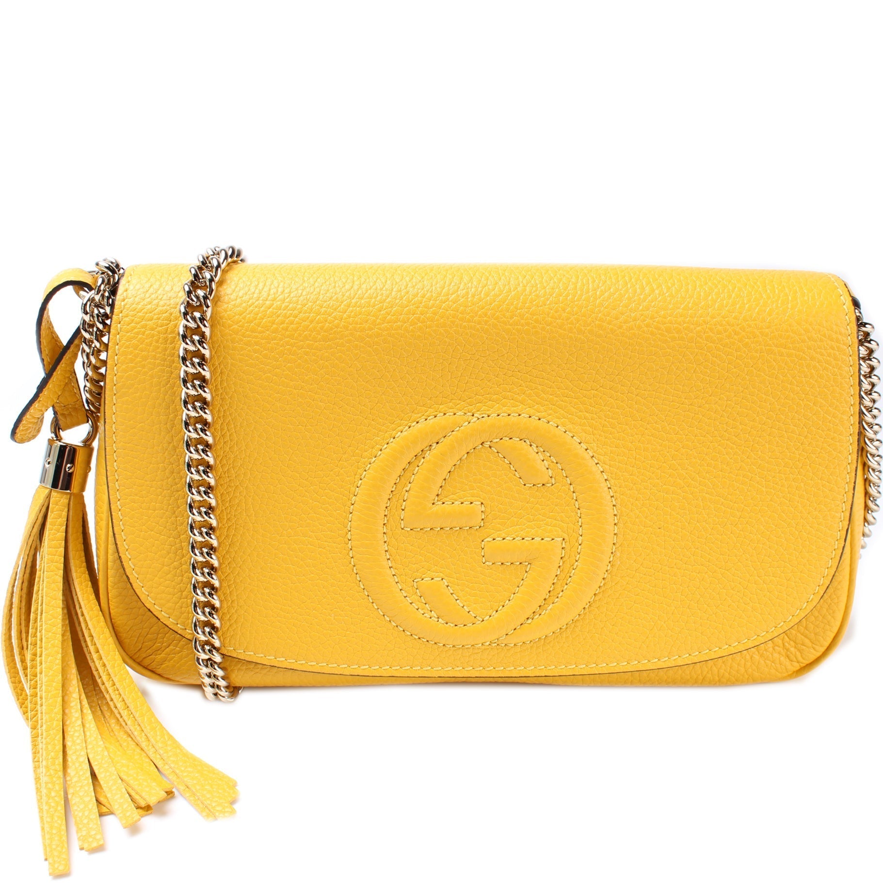Gucci Soho Tassel Chain Flap Travel Bag Flap 4