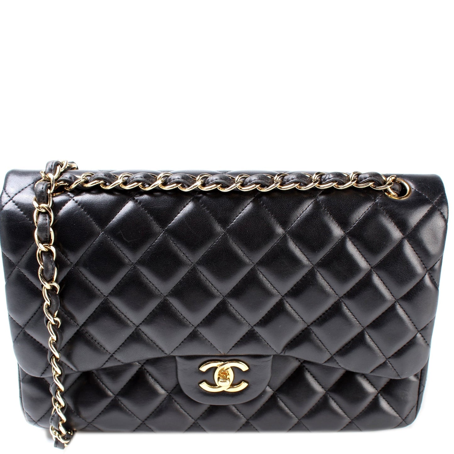 Chanel Classic Flap Jumbo Lambskin 15M Handbag