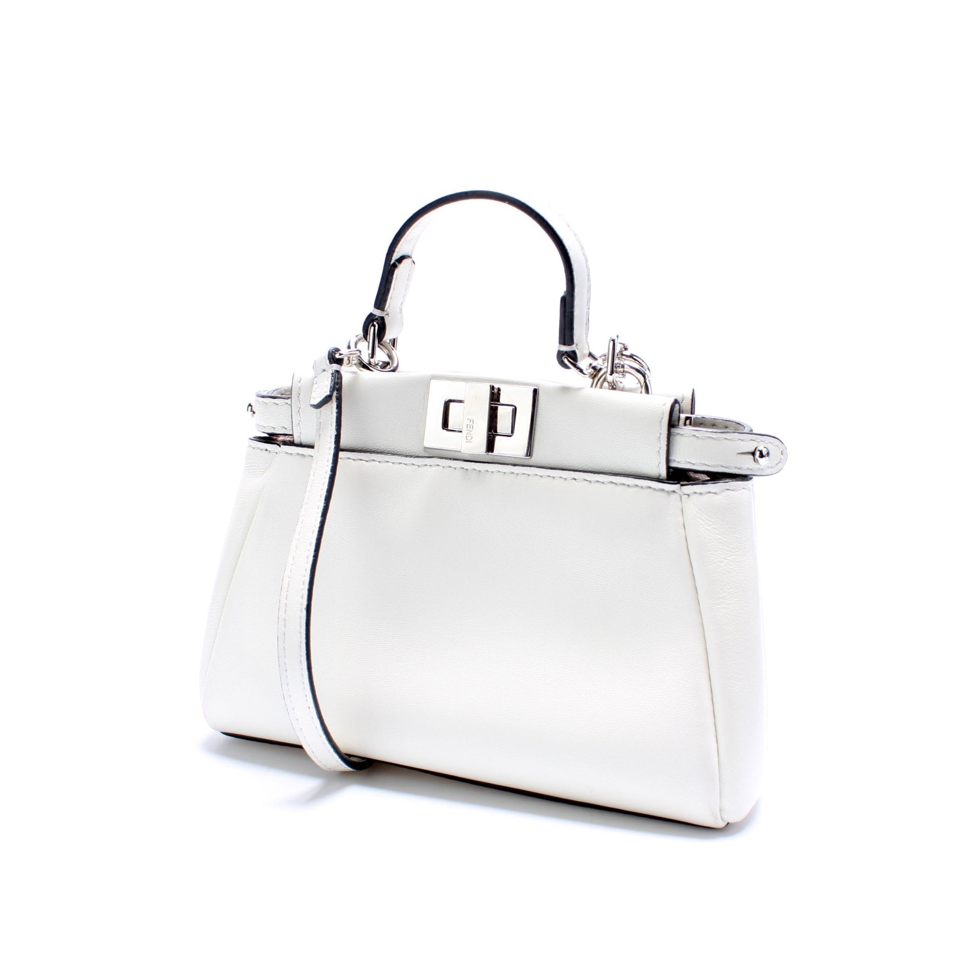 Fendi Peekaboo Bag Leather Micro Travel Bag