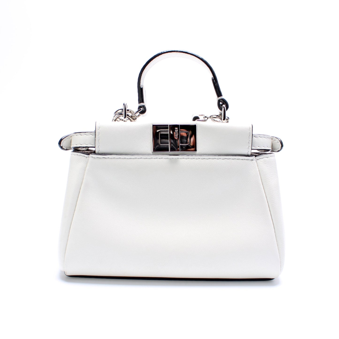 Fendi Peekaboo Bag Leather Micro Travel Bag