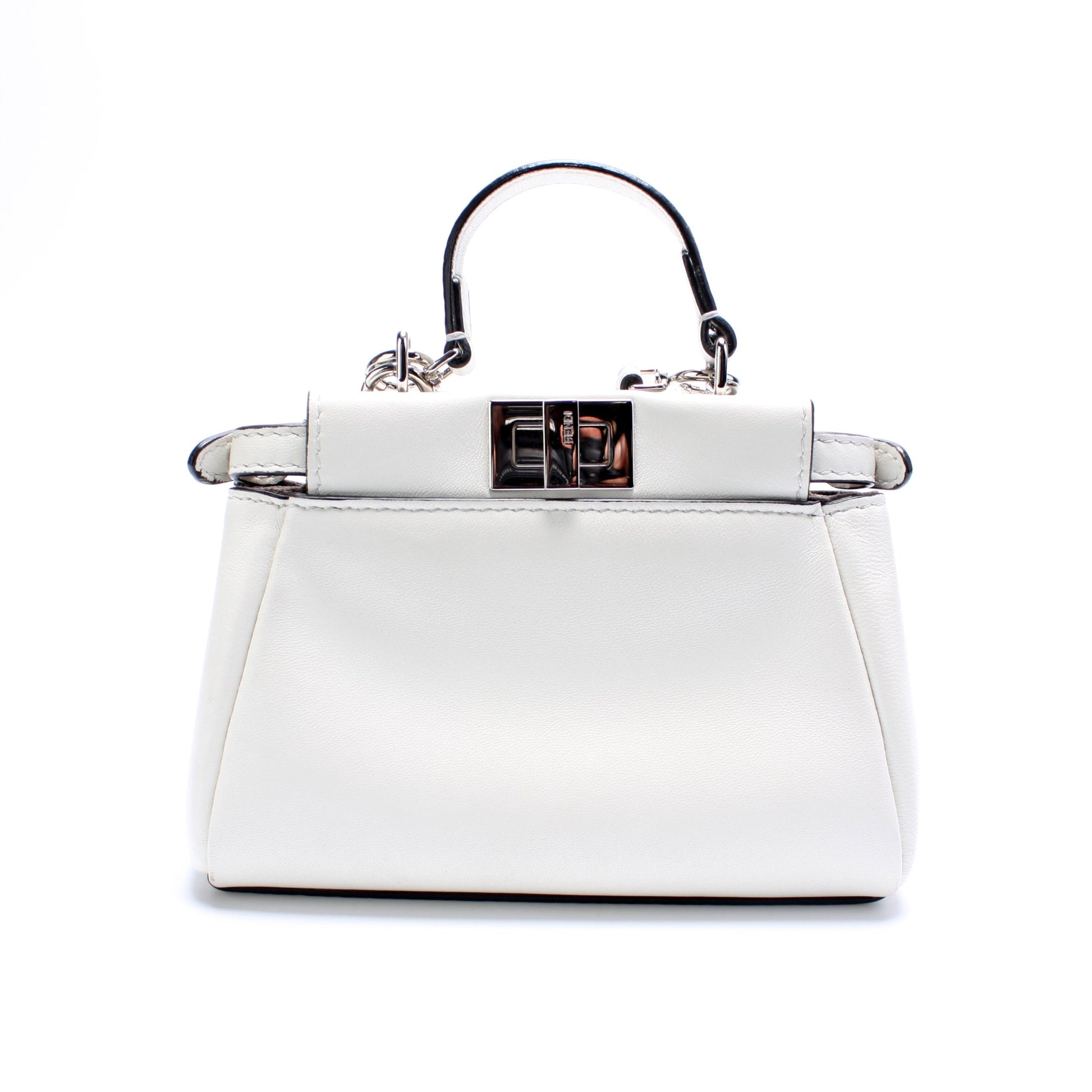Fendi Peekaboo Bag Leather Micro Travel Bag