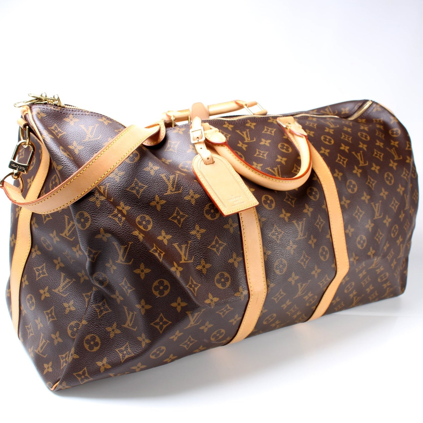 Louis Vuitton Keepall 60 Bandouliere Monogram Travel Bag Monogram 31
