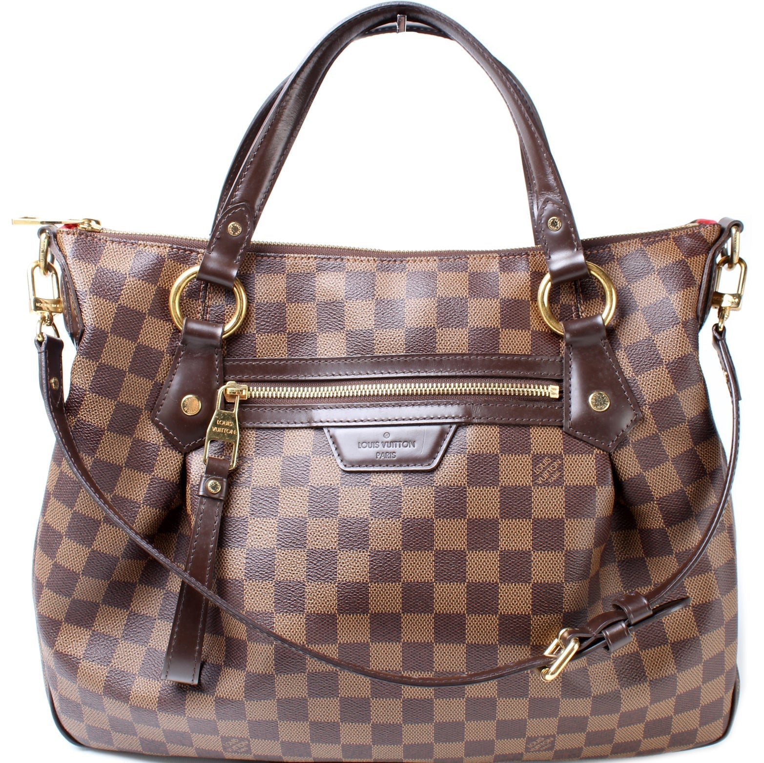 Louis Vuitton Evora MM Ebene Damier Handbag Ebene 9