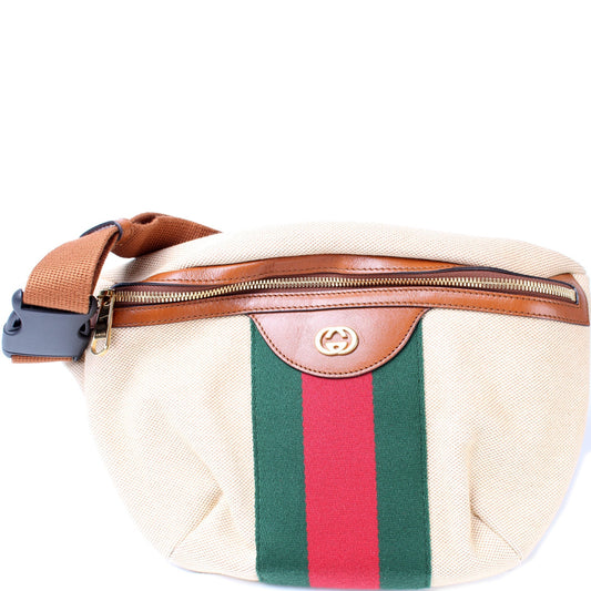 Gucci Web Canvas Belt Belt Bag