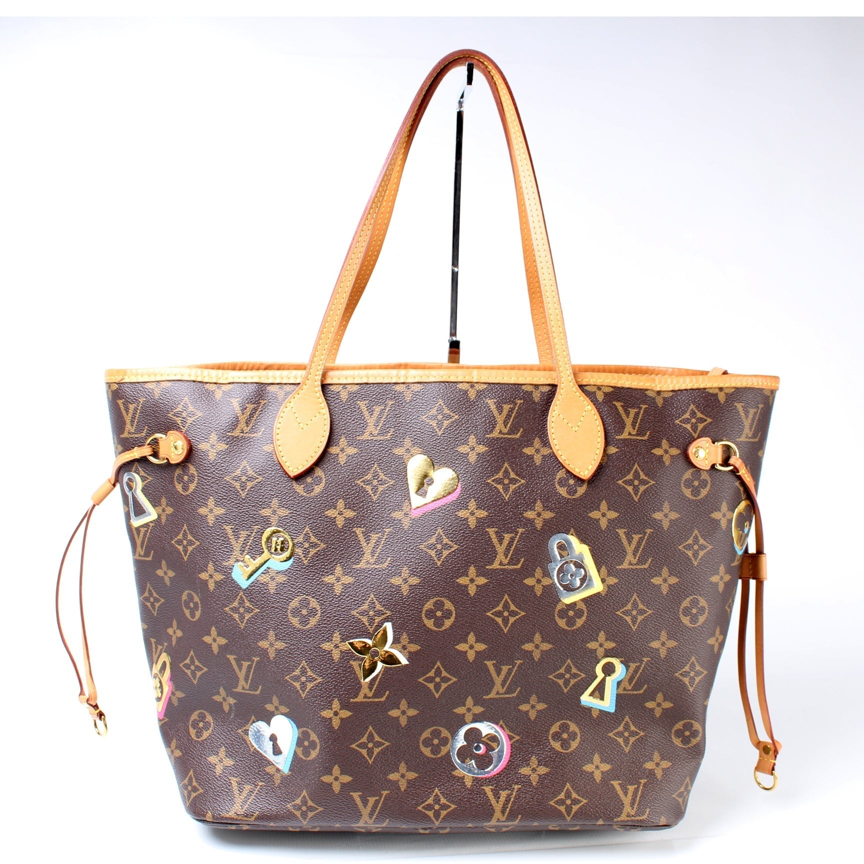 Louis Vuitton Neverfull MM Lovelock w Wallet Case Wallet 1