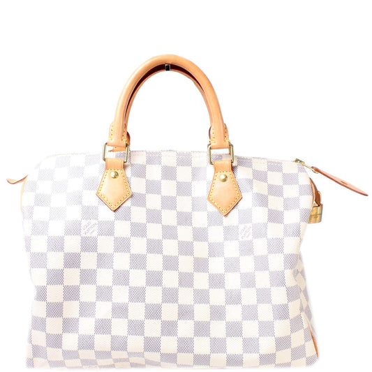 Louis Vuitton Speedy 30 Azur Damier Handbag Azur 31