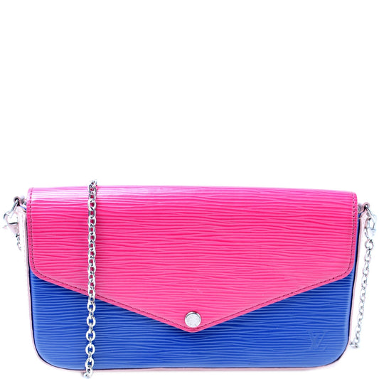 Louis Vuitton Pochette Felicie Epi Clutch Bag Epi 9