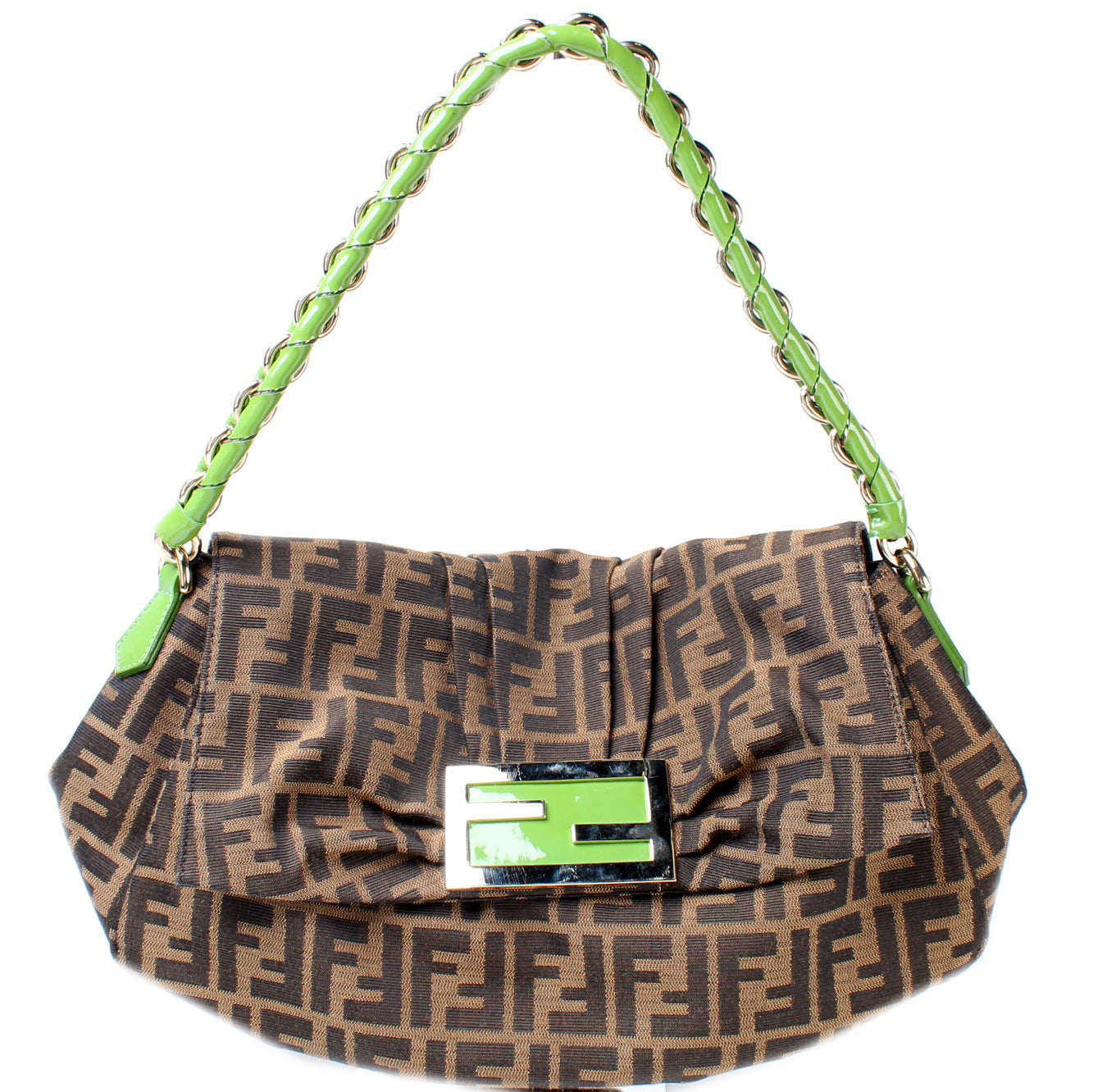 Fendi 8Br614 Zucca Mia Bag Flap Travel Bag