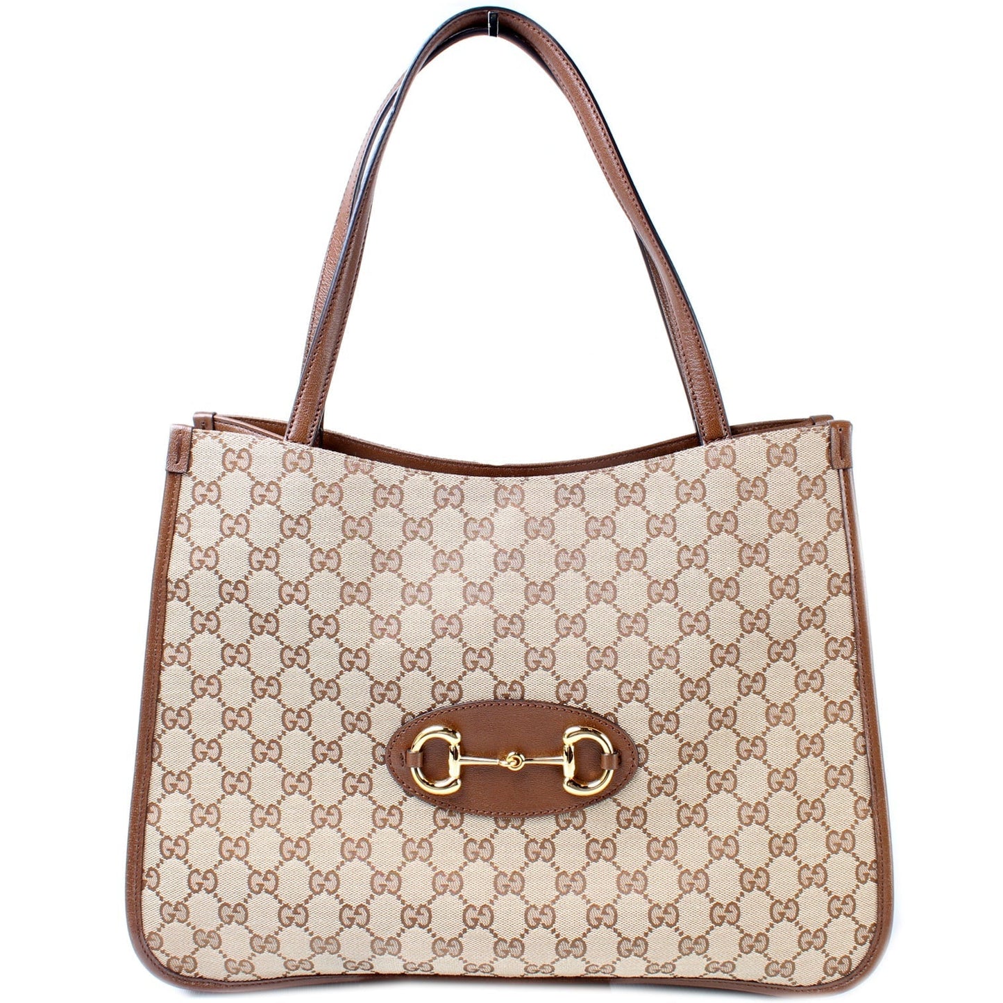 Gucci GG Horsebit Canvas Tote Bag