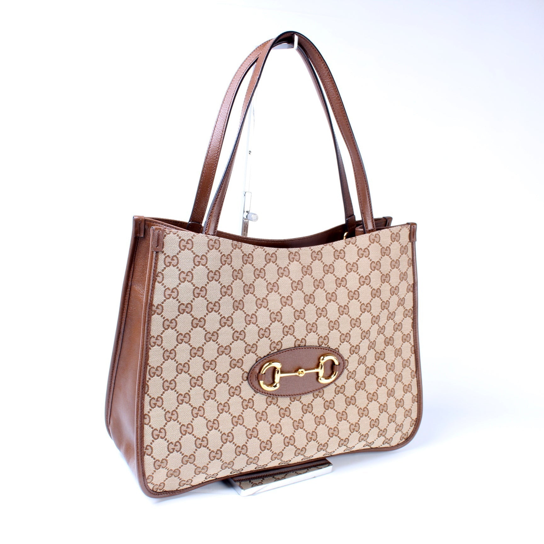 Gucci GG Horsebit Canvas Tote Bag