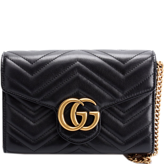 Gucci Marmont Chain Wallet Case Wallet 13