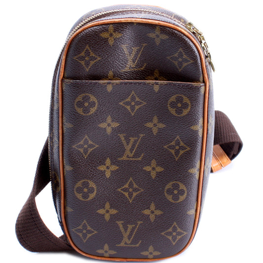 Louis Vuitton Pochette Gange Monogram Clutch Bag Monogram 9