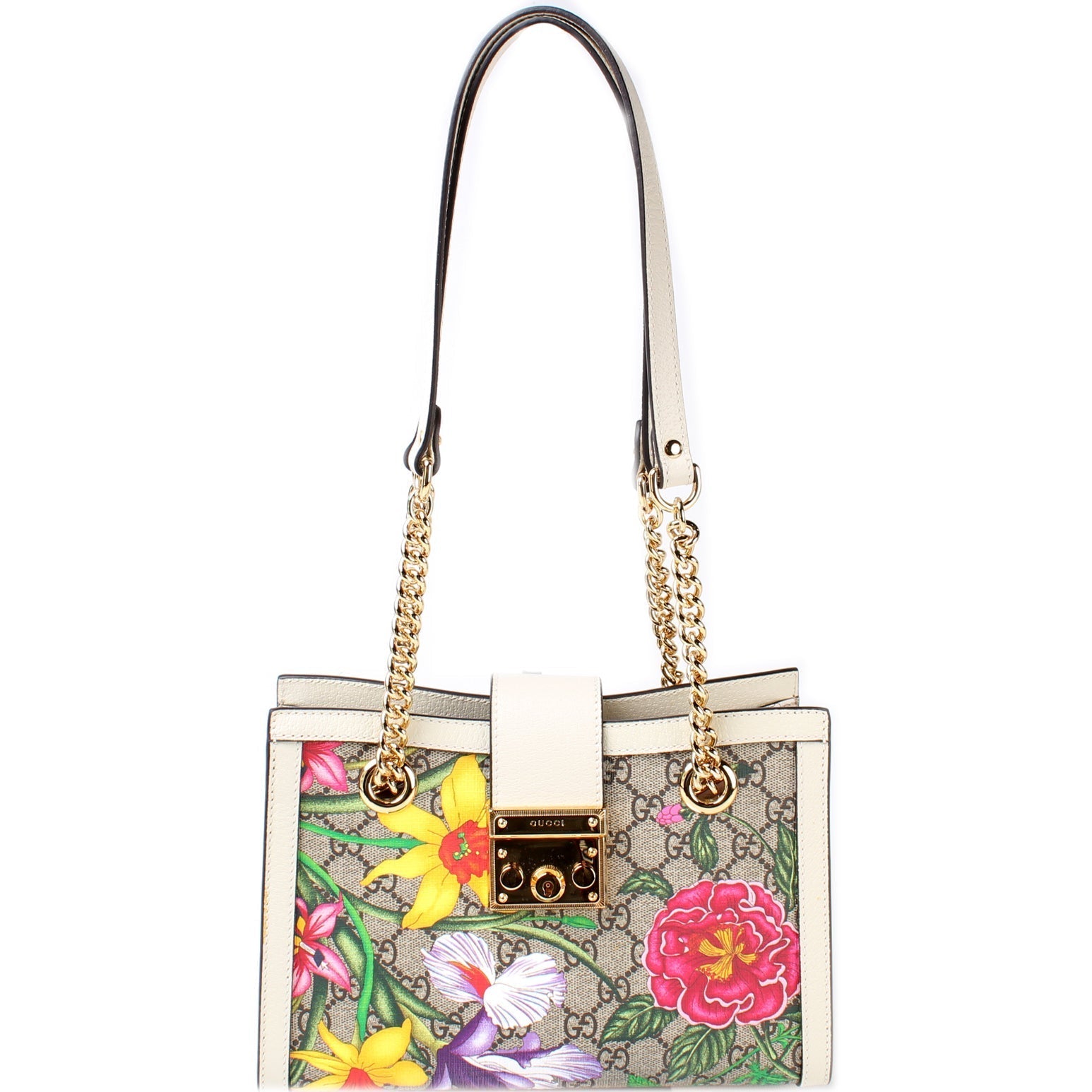 Gucci Padlock GG Flora Travel Bag