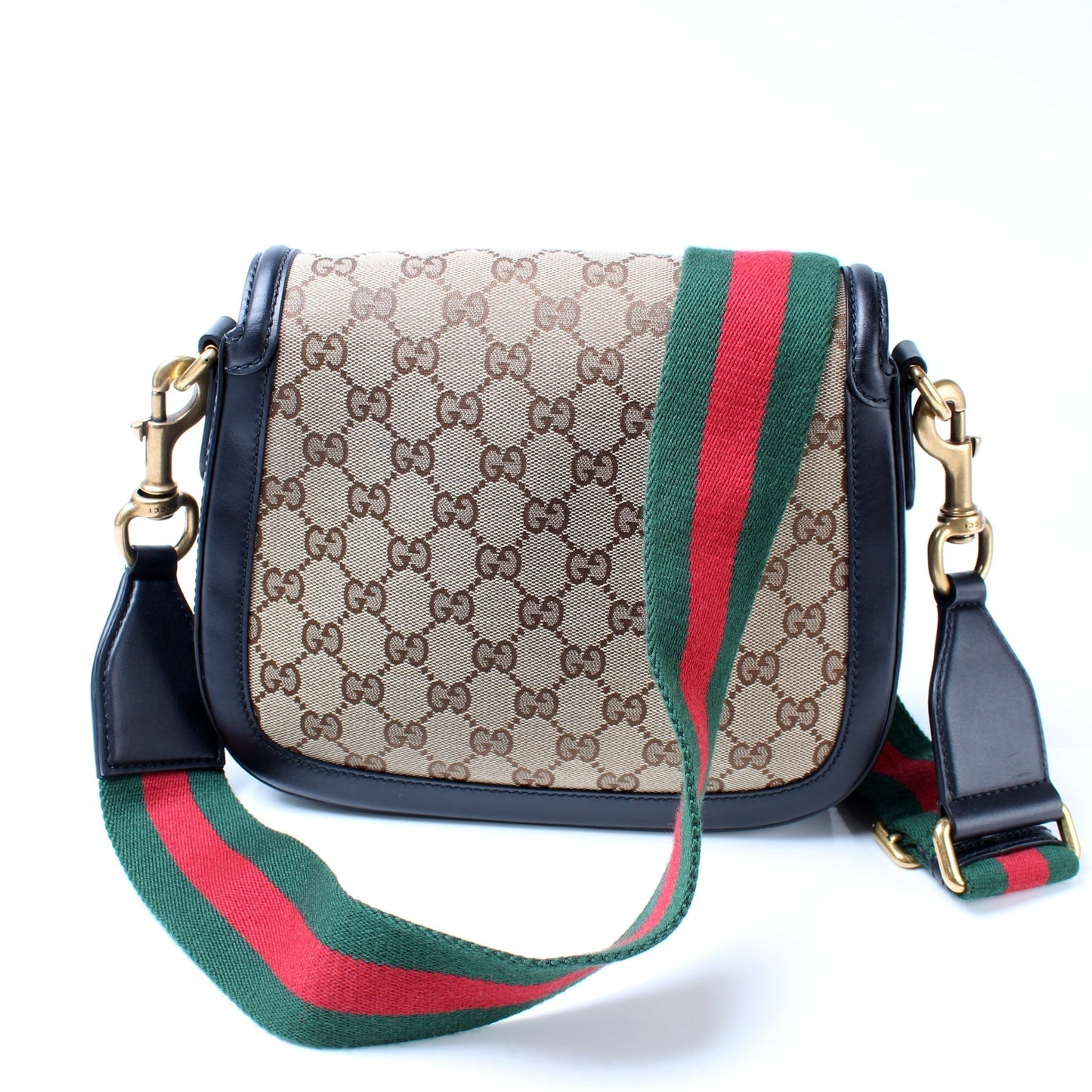 Gucci GG Lady Web Original Canvas Shoulder Bag