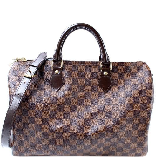 Louis Vuitton Speedy 35 Bandouliere Ebene Damier Handbag Ebene 1