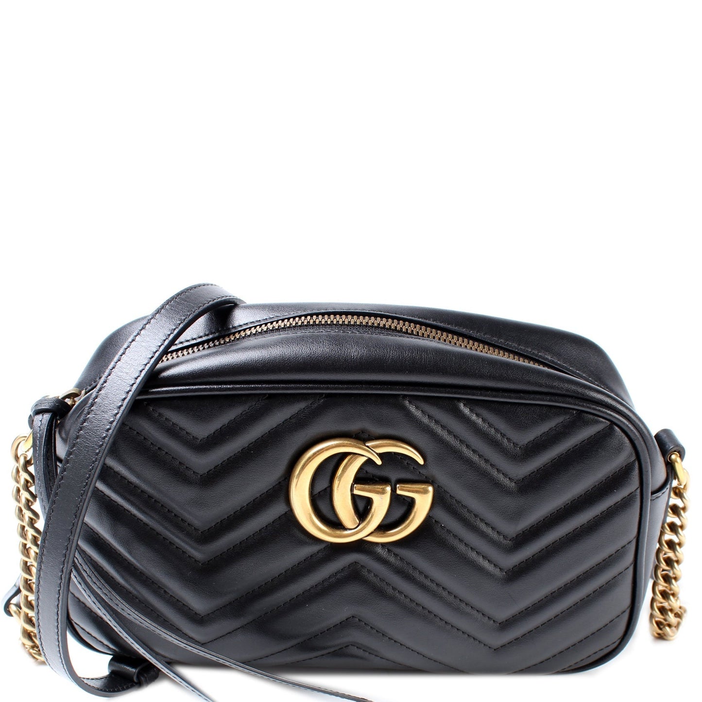 Gucci Marmont Camera Leather Small Crossbody Bag Bag 12