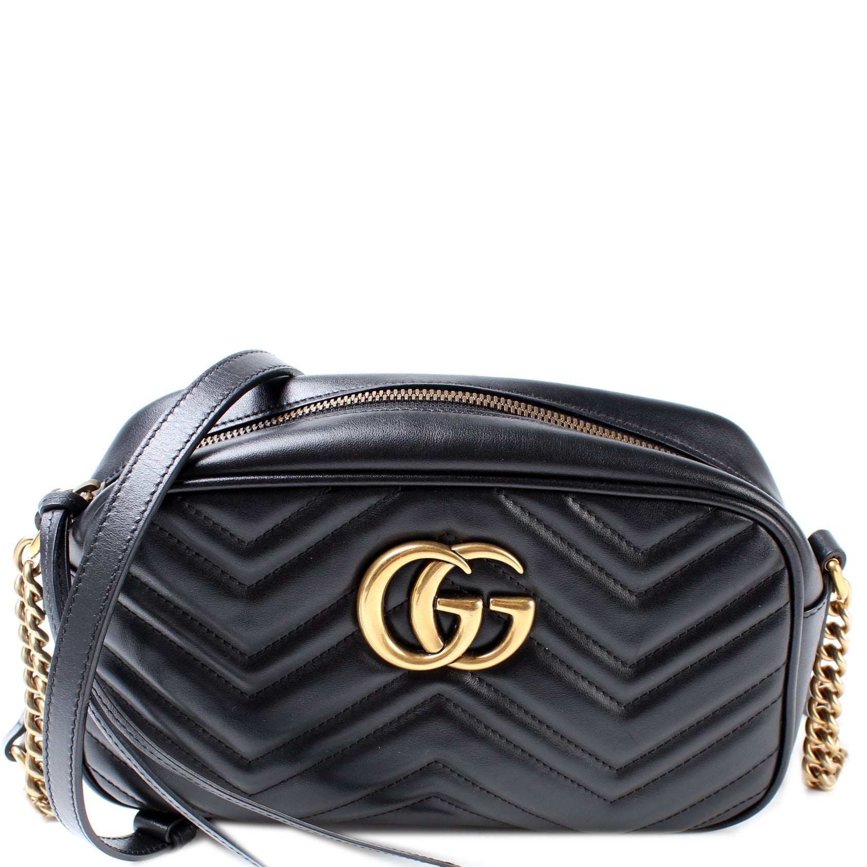 Gucci Marmont Camera Leather Small Crossbody Bag Bag 12