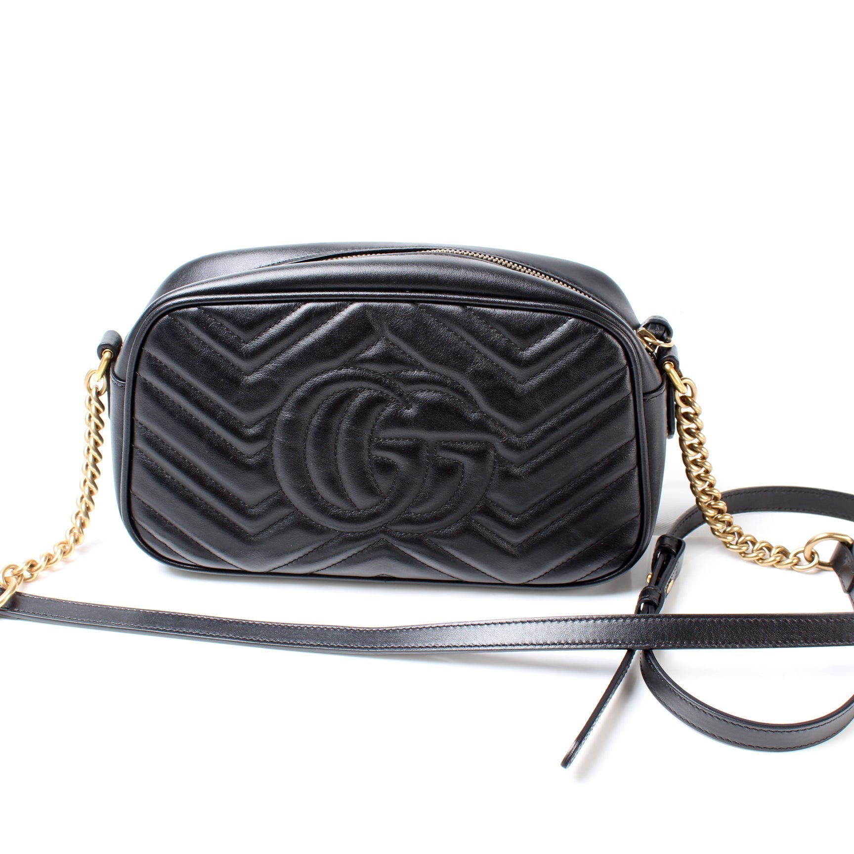 Gucci Marmont Camera Leather Small Crossbody Bag Bag 12