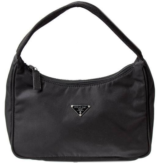 Prada Tessuto Hobo Bag Nylon Small Travel Bag