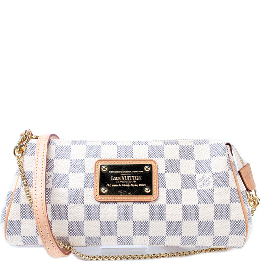 Louis Vuitton Eva Azur Damier Clutch Bag Azur 13