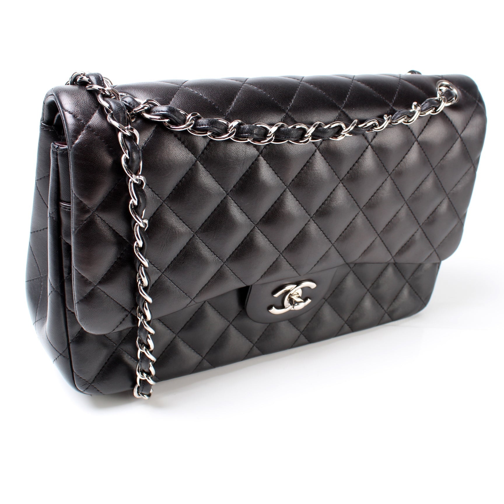 Chanel Classic Flap Jumbo Lambskin 17-20M Handbag