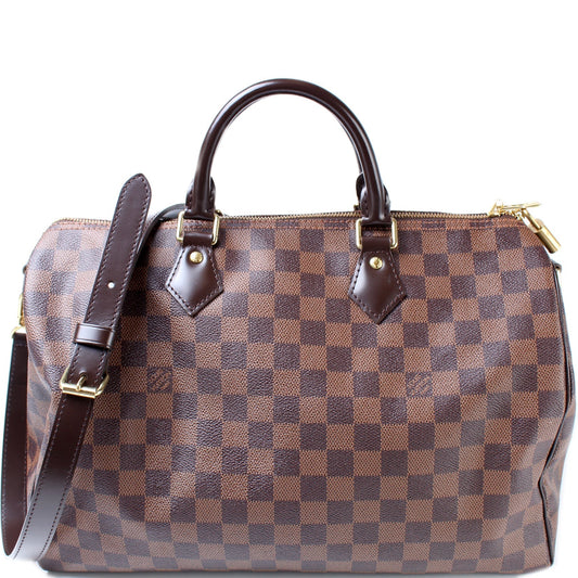 Louis Vuitton Speedy 35 Bandouliere Ebene Damier Handbag Ebene 7