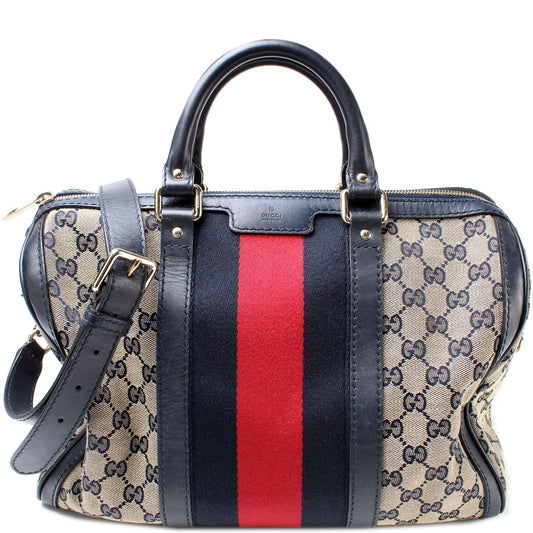Gucci Boston Canvas Travel Bag Canvas 12
