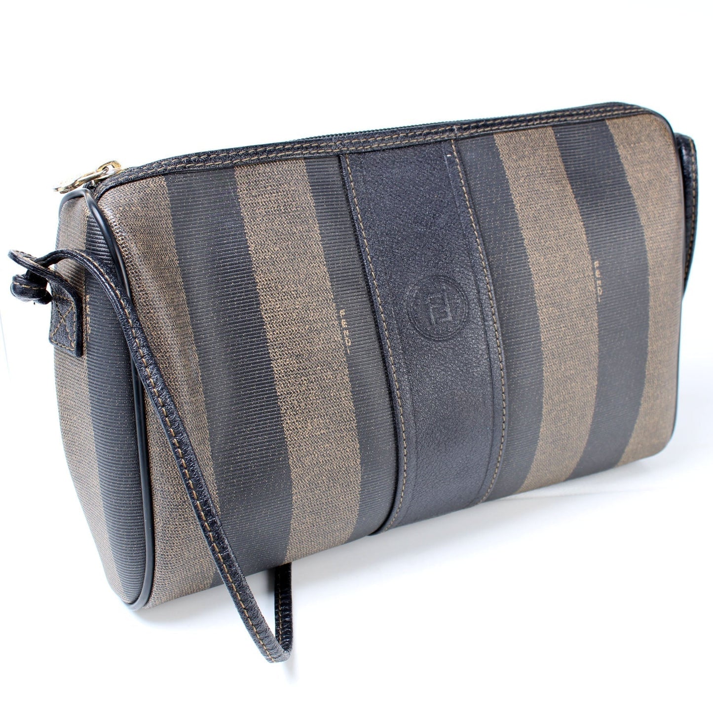 Fendi Pequin Stripe Crossbody Bag Pequin Stripe Crossbody