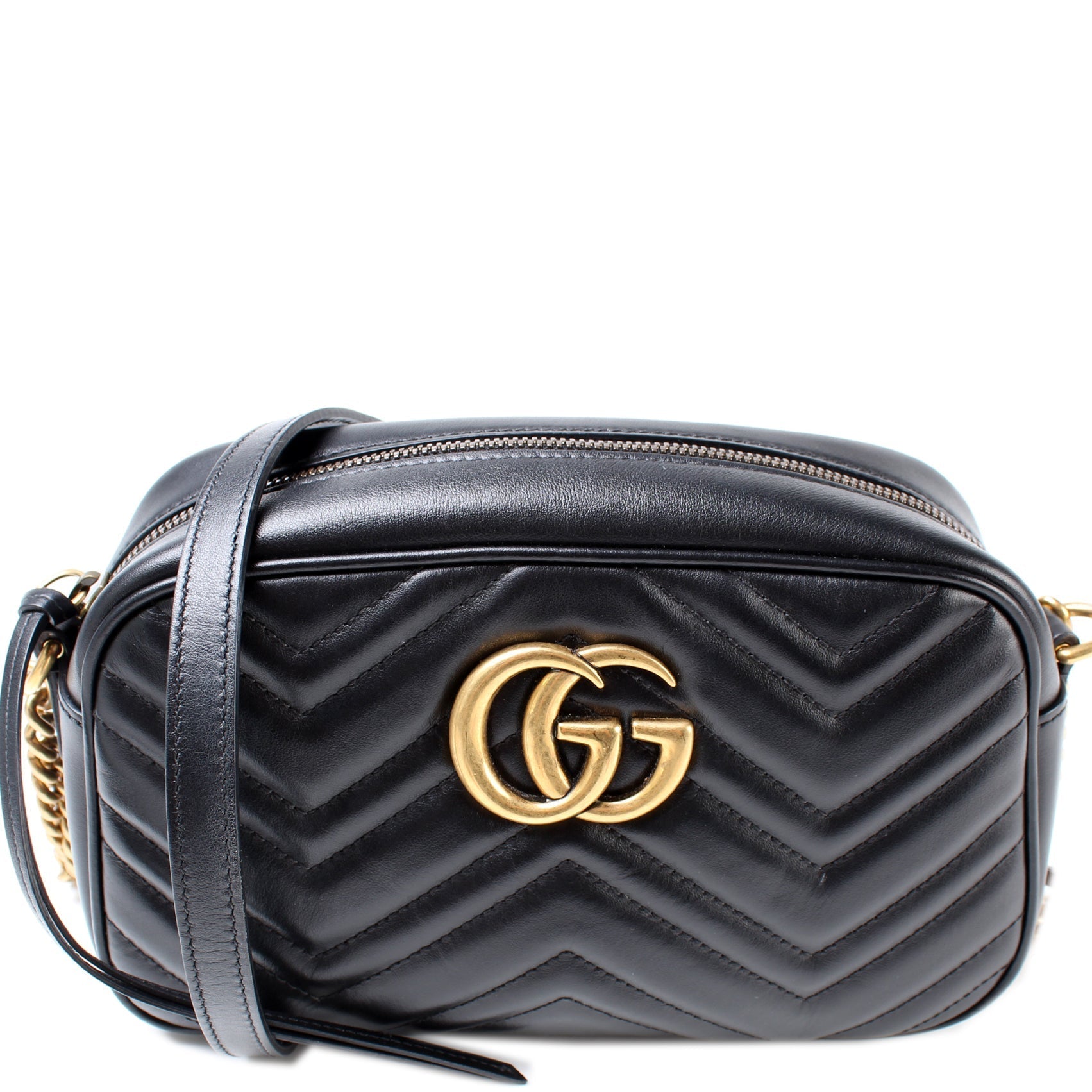 Gucci Marmont Camera Leather Small Crossbody Bag Bag 22