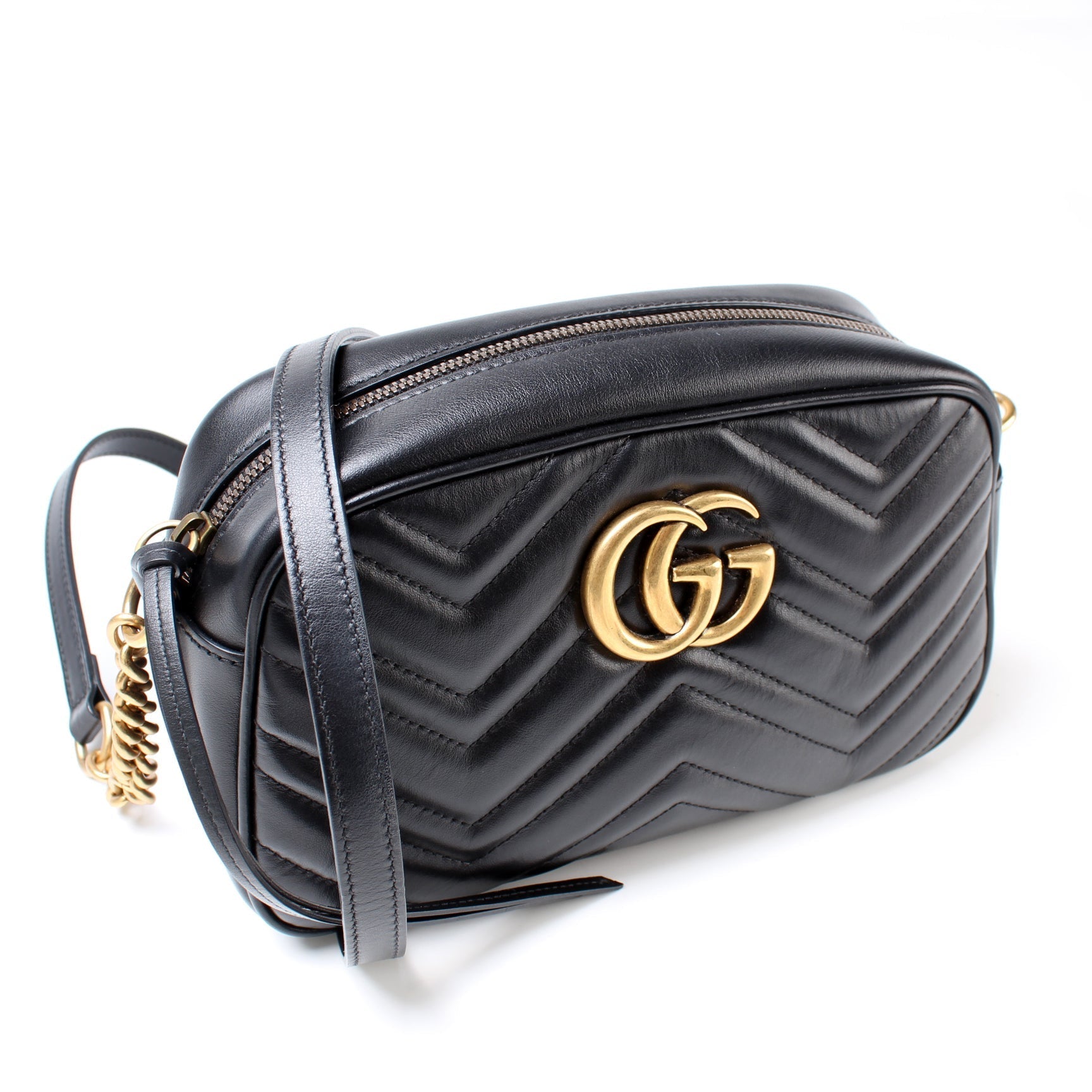 Gucci Marmont Camera Leather Small Crossbody Bag Bag 22