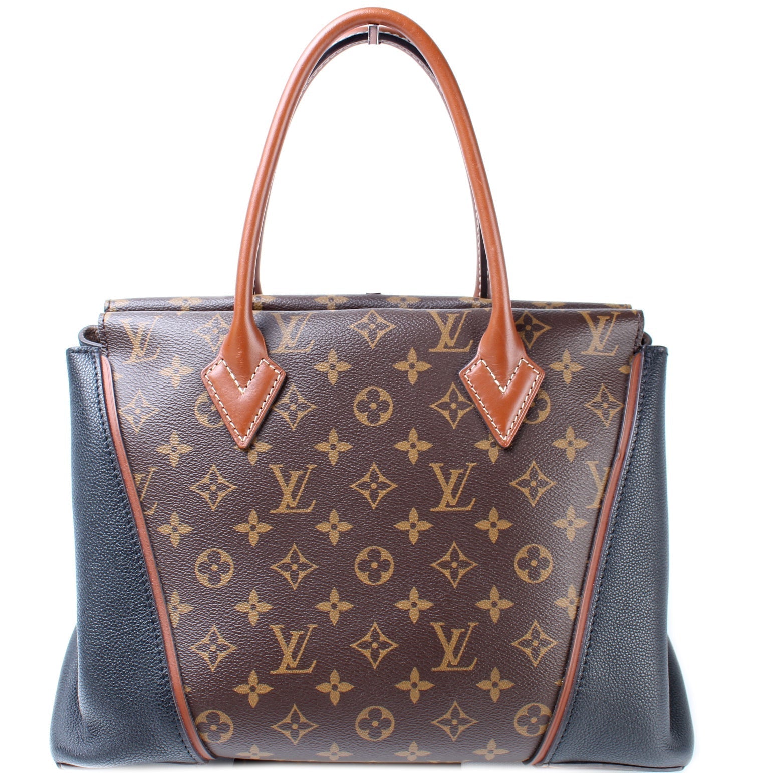 Louis Vuitton W Monogram Leather Tote Bag